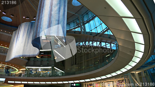 Image of futuristic hall interior