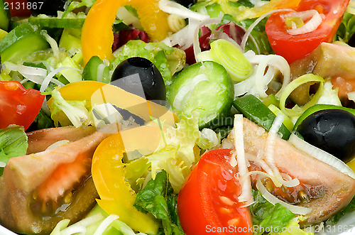 Image of Background of Vegetable Salad
