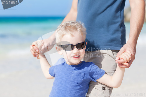 Image of little boy at the beach