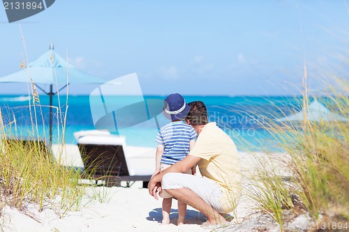 Image of family at the beach