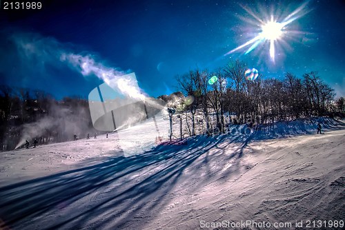 Image of at the ski resort