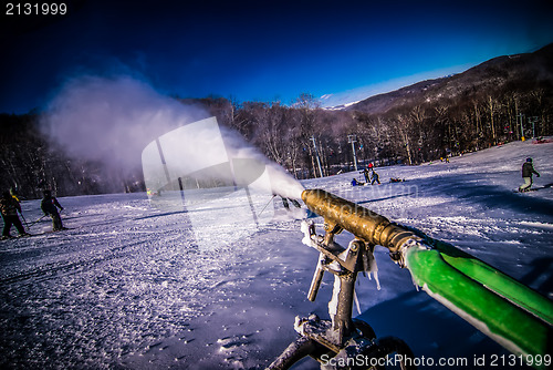 Image of snow making