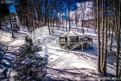 Image of at the ski resort