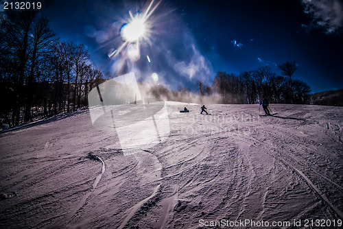 Image of at the ski resort