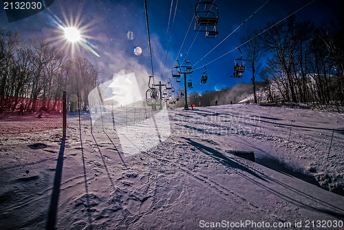 Image of at the ski resort