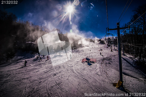 Image of at the ski resort