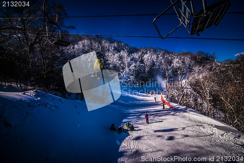 Image of at the ski resort