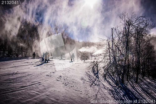 Image of at the ski resort