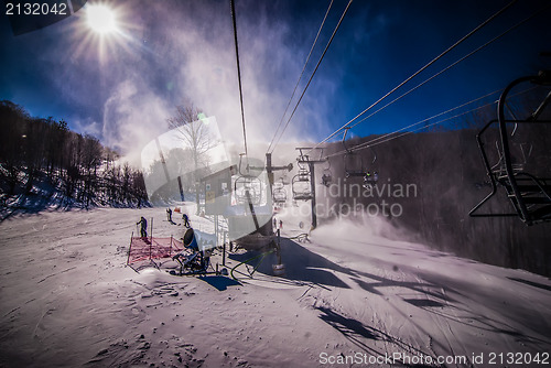 Image of at the ski resort