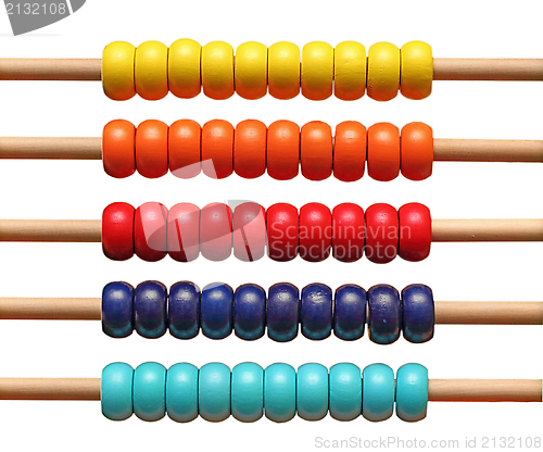 Image of colorful abacus detail