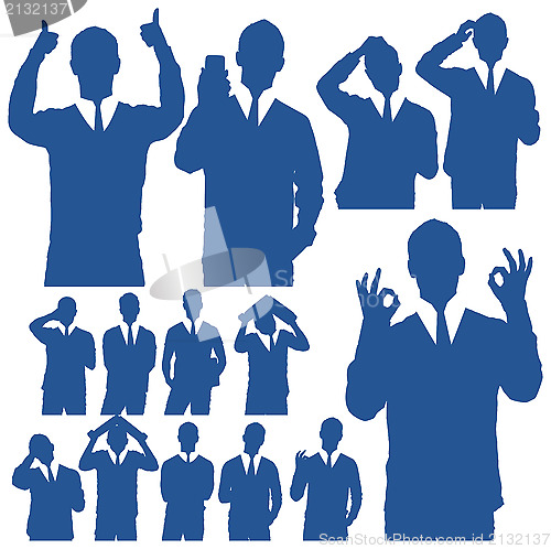 Image of Business Man Silhouettes