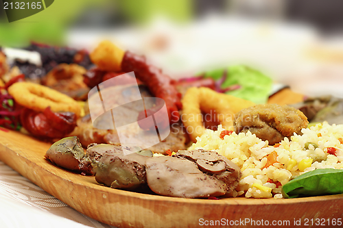 Image of rice with chicken liver