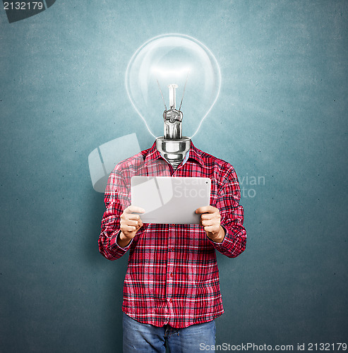 Image of Lamp Head Man With Touch Pad