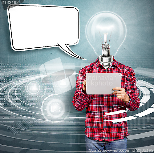 Image of Lamp Head Man With Touch Pad