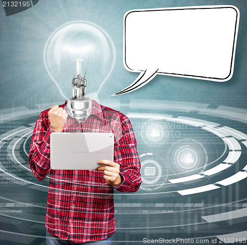 Image of Lamp Head Man With Touch Pad