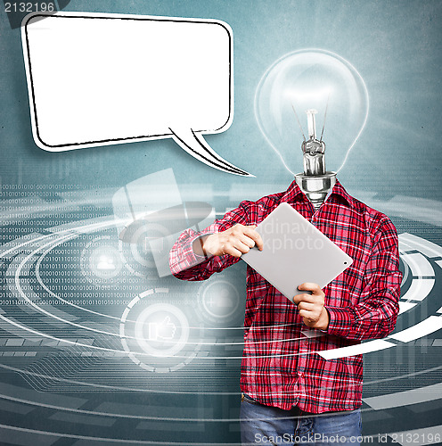 Image of Lamp Head Man With Touch Pad