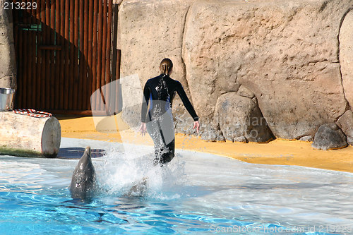 Image of girl exiting the pool