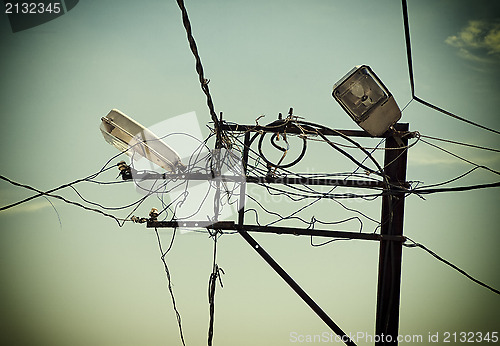 Image of Retro electrical wires Istanbul