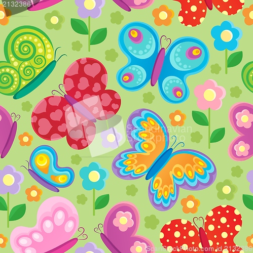 Image of Butterfly seamless background 4