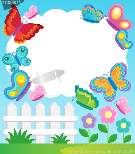 Image of Butterfly theme frame 1