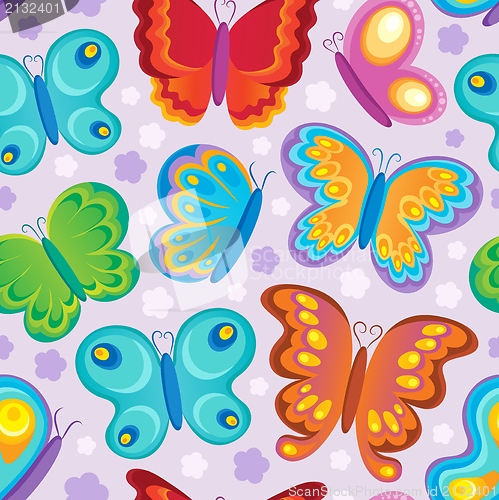 Image of Butterfly seamless background 3