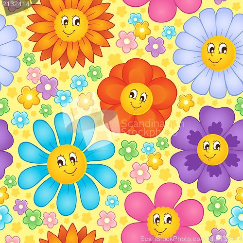 Image of Seamless background flower topic 1