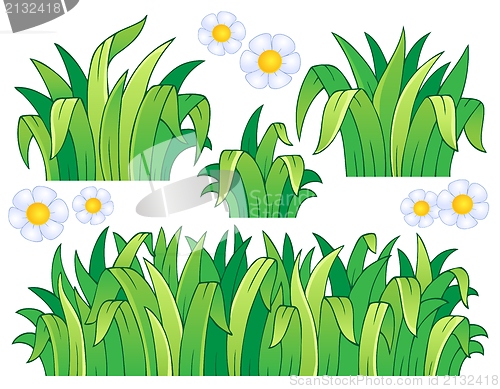 Image of Leaves and grass theme image 1