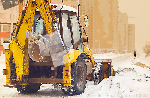 Image of tractor on the street