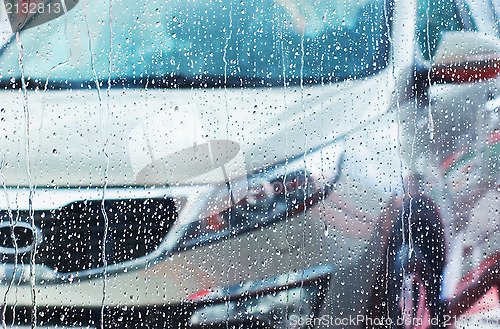 Image of rain drops