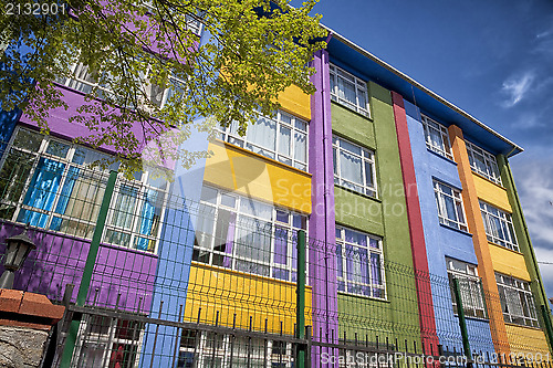 Image of Colorful school building