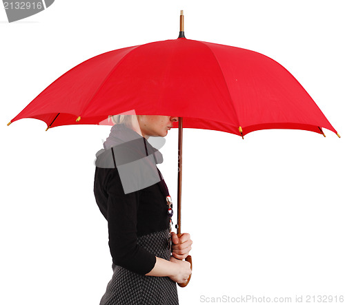 Image of Woman with umbrella