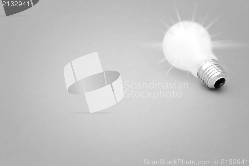 Image of Background with lit lightbulb