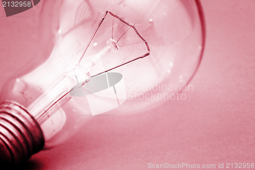 Image of Background with lit lightbulb