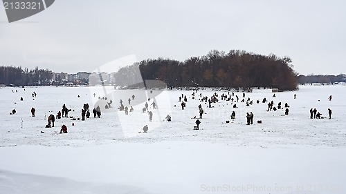 Image of Fishermans in winter