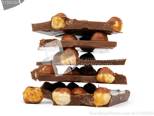 Image of Chocolate pieces with nut 