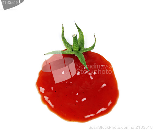 Image of Ketchup drop concept