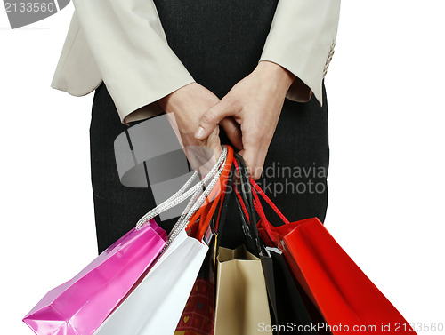 Image of Woman with shopping bags 