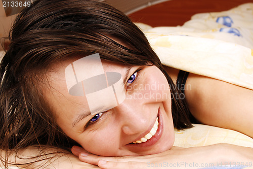 Image of Woman in bed