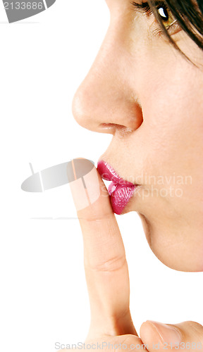 Image of Finger on lips