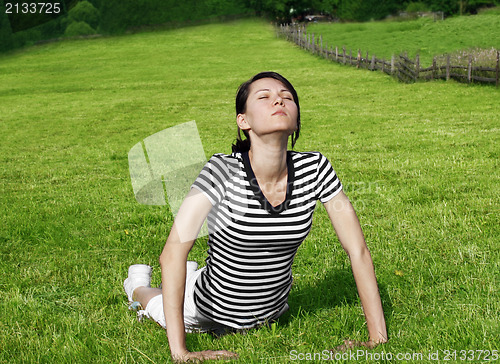 Image of Young woman outdoor