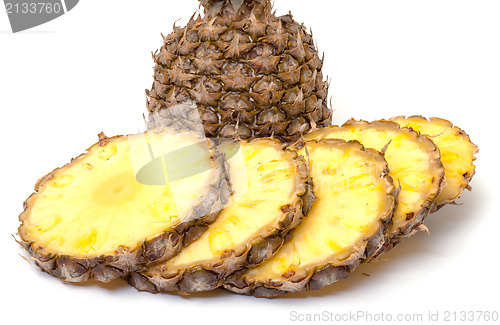 Image of Slice Ripe Pineapple Fruit