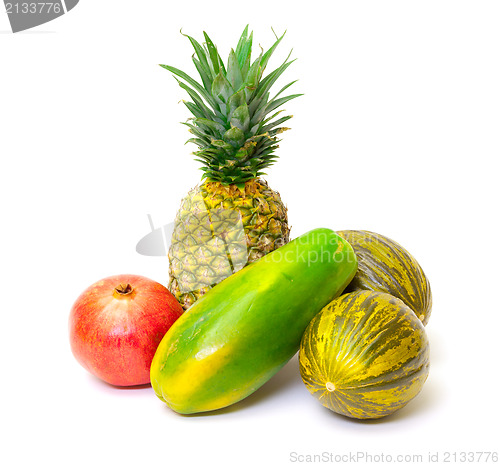 Image of Composition with Tropical Fruits