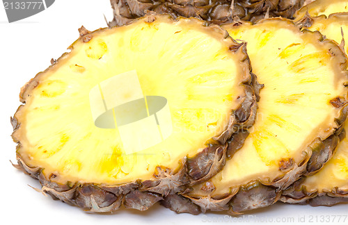 Image of Slice Ripe Pineapple Fruit