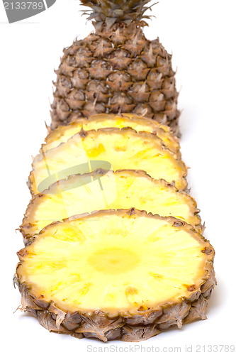 Image of Slice Ripe Pineapple Fruit