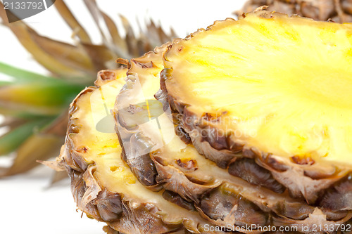 Image of Slice Ripe Pineapple Fruit