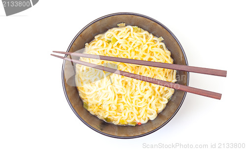 Image of Noodles Cup and Chopsticks