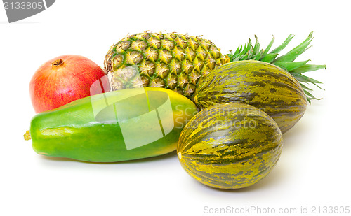 Image of Composition with Tropical Fruits