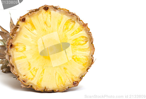 Image of Slice Ripe Pineapple Fruit