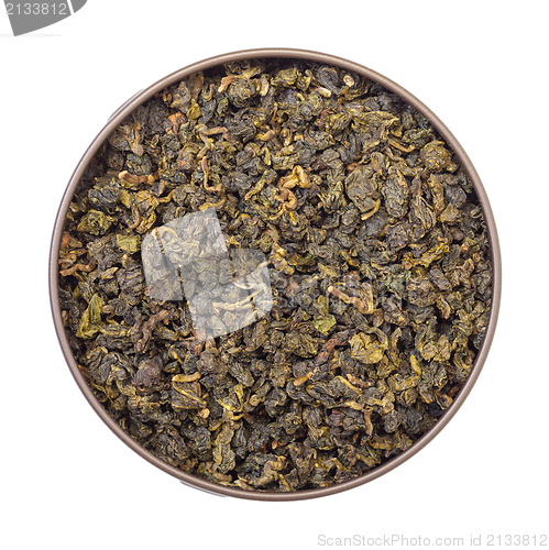 Image of Chinese Green Tea in Tin Jar