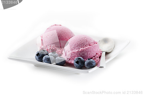 Image of Blueberry ice cream